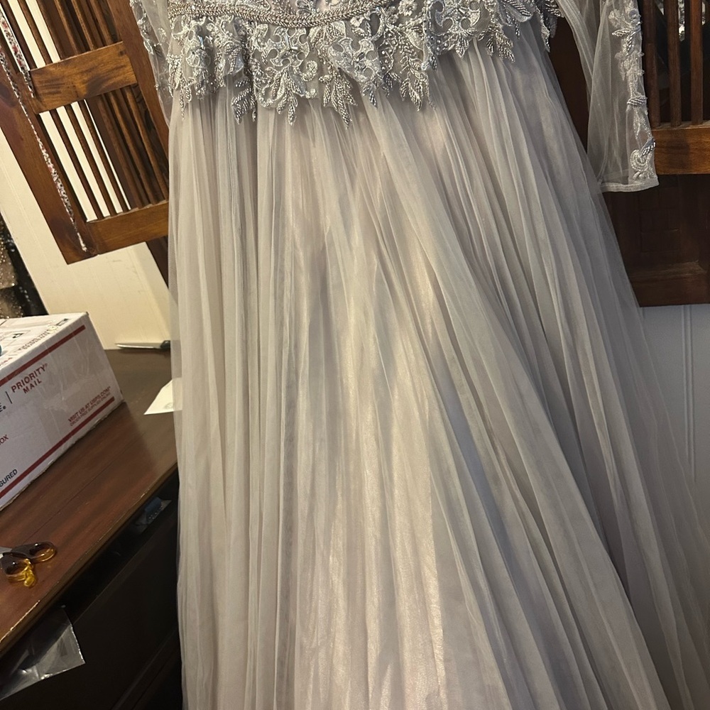 ✔️#66B BNWT MAC DUGGAL LACE ILLUSION SWEETHEART NECK GOWN #11168 - Picture 8 of 12